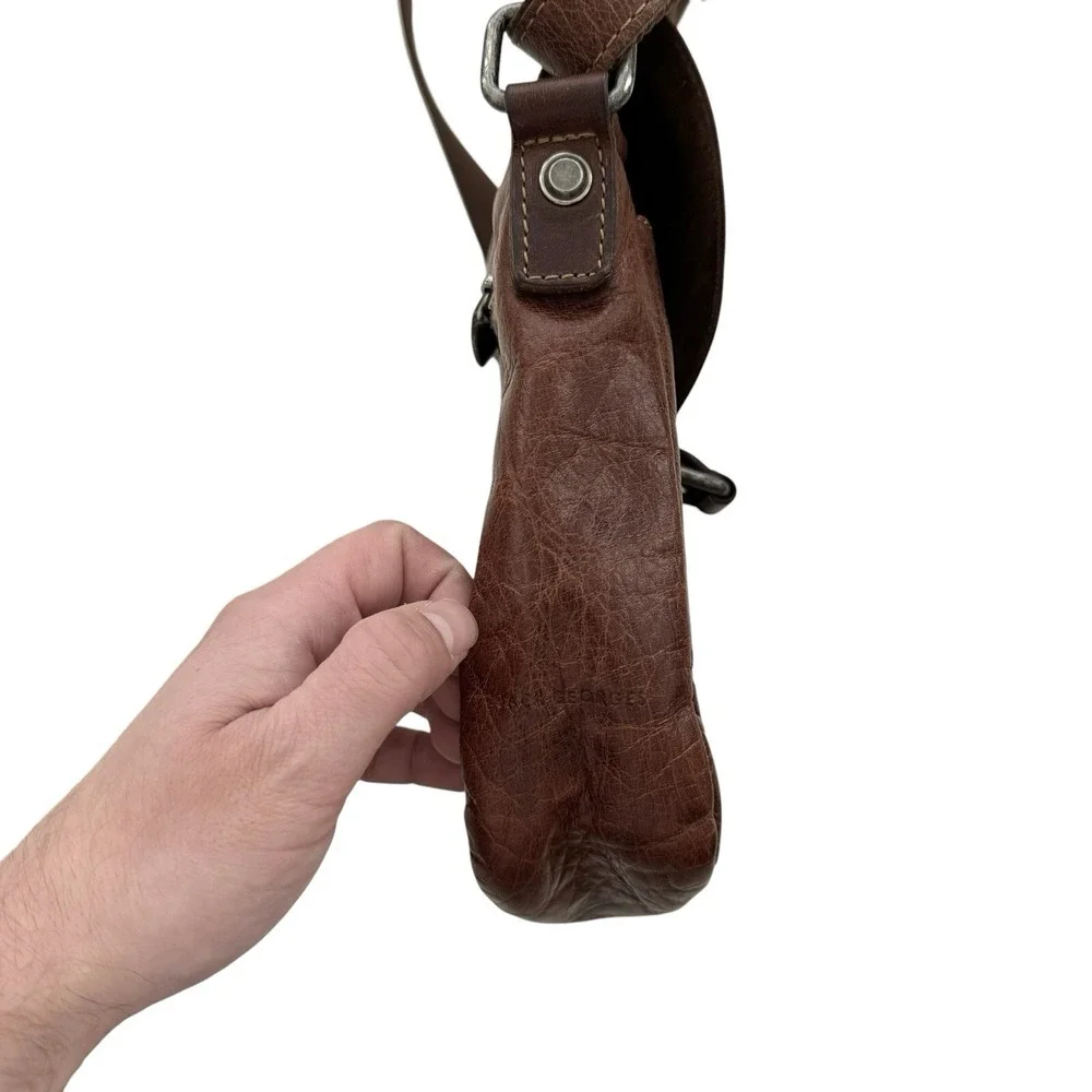 JACK GEORGES Brown Leather Handbag Mini - 9